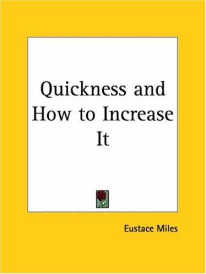 Quickness and How to Increase It, 1904