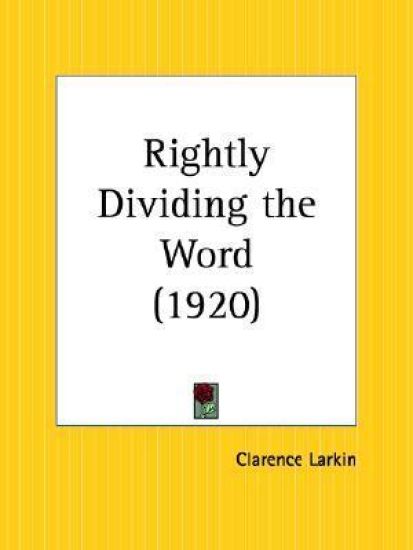 Rightly Dividing the Word, 1920