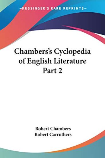 Chambers's Cyclopedia of EnglishlLiterature  (1879)