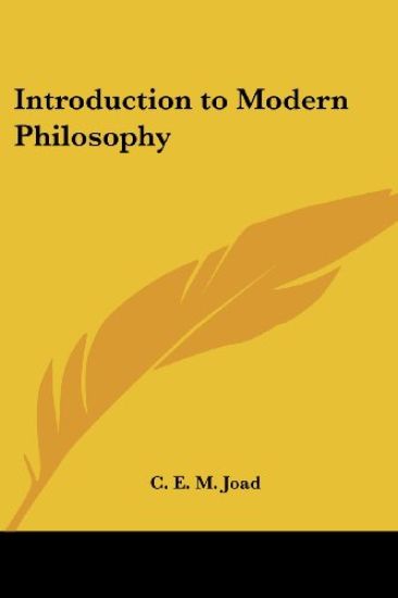 Introduction to Modern Philosophy