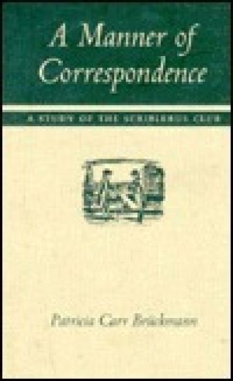 Kansikuva: A Manner of Correspondence