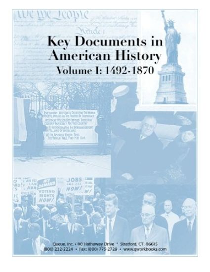 Key Documents in American History: Volume I: 1492-1870