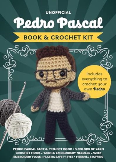 Unofficial Pedro Pascal Book and Crochet Kit