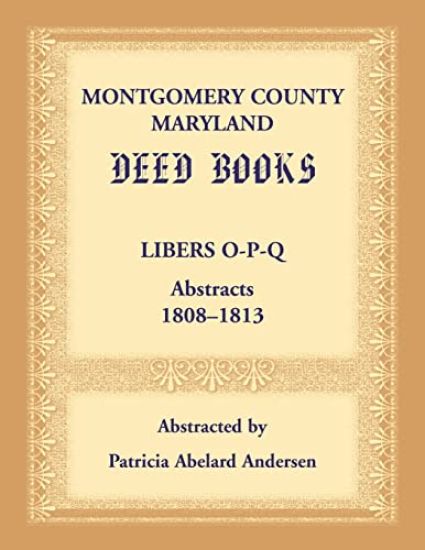 Montgomery County, Maryland Deed Books