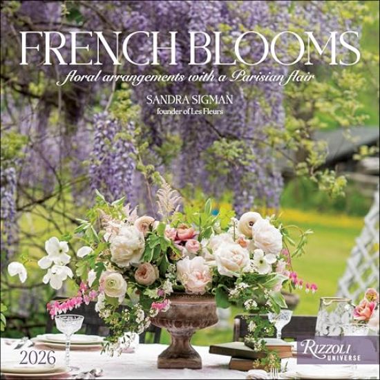 French Blooms 2026 Wall Calendar