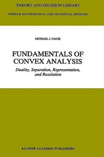 Fundamentals of Convex Analysis