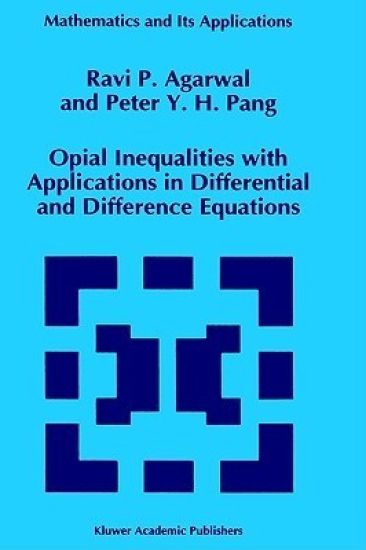 Opial Inequalities with Applications in Differential and Difference Equations