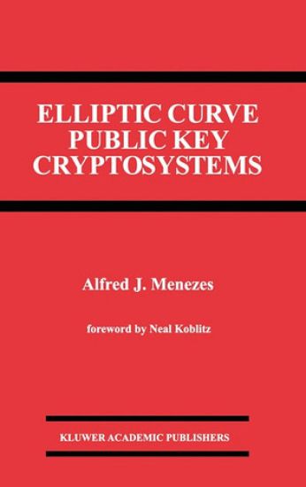 Elliptic Curve Public Key Cryptosystems