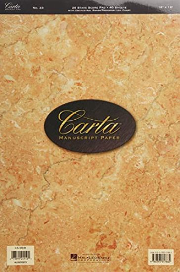 Carta Manuscript Paper No. 23 - Professional