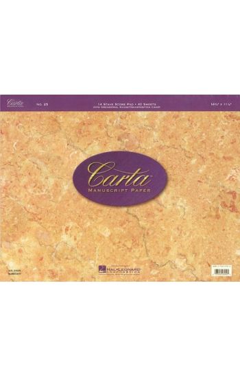Carta Manuscript Paper No. 25 - Professional