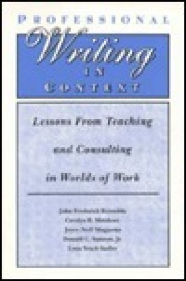 Professional Writing in Context