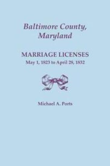 Baltimore County, Maryland, Marriage Licenses