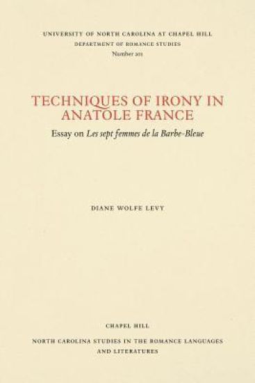 Techniques of Irony in Anatole France