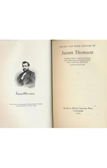 Poems and Some Letters of James Thomson