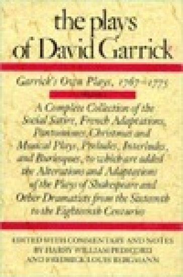 The Plays of David Garrick, Volume 2