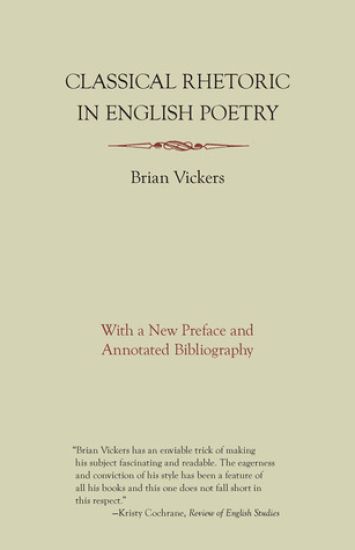 Classical Rhetoric in English Poetry