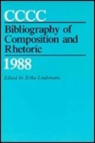 Cccc Bibliography of Composition and Rhetoric, 1988
