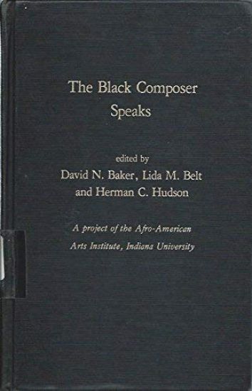The Black Composer Speaks