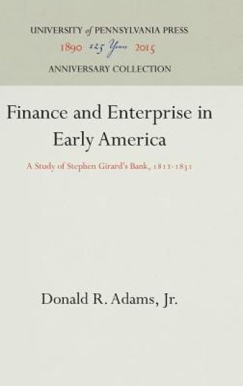 Finance and Enterprise in Early America
