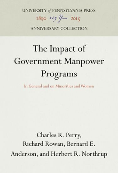 The Impact of Government Manpower Programs