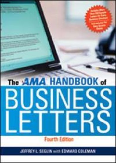 The AMA Handbook of Business Letters