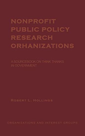 Nonprofit Public Policy Research Organizations