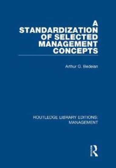A Standardization of Selected Management Concepts