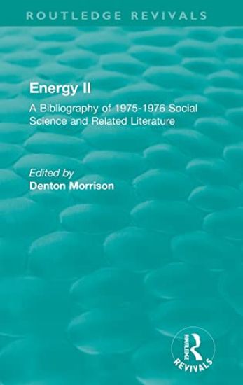 Routledge Revivals: Energy II (1977)