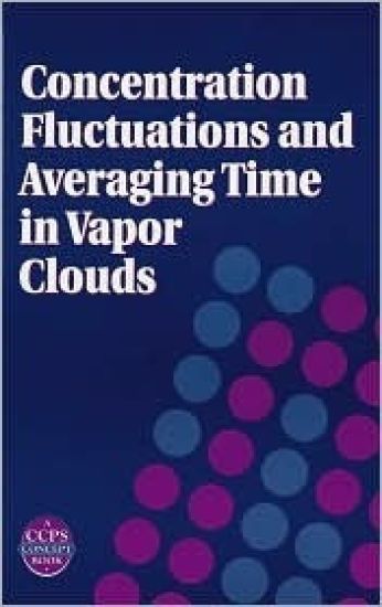 Concentration Fluctuations and Averaging Time in Vapor Clouds