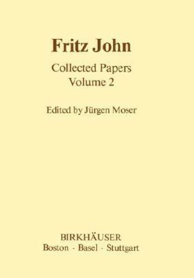 Fritz John Collected Papers