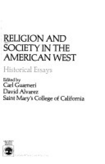 Religion and Society in the American West