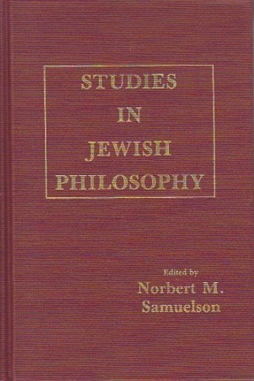 Studies in Jewish Philosophy