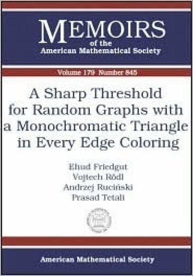 A Sharp Threshold for Random Graphs With a Monochromatic Triangle in Every Edge Coloring