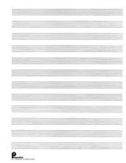 Musipack 3 Ring Filler No. 1 - 12-Stave Manuscript Paper Passantino Music Staff Paper 96 Pages