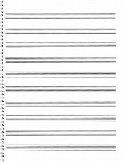 74. Spiral Book: 10-Stave: Passantino Manuscript Paper
