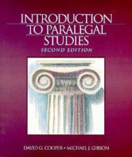 Introduction To Paralegal Studies