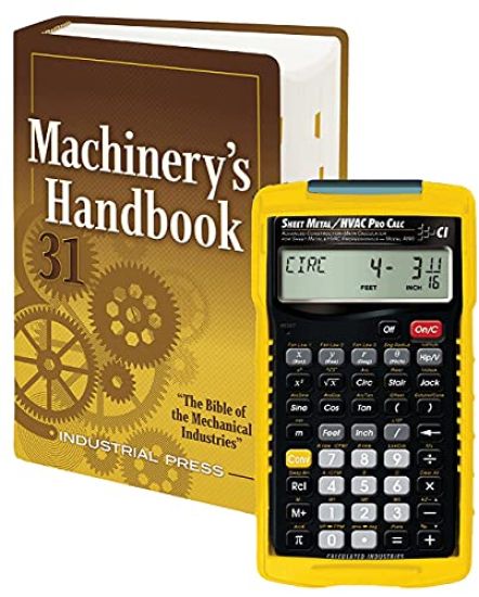 Machinery’s Handbook Toolbox Edition + 4090 Sheet Metal / Hvac Pro Calc Calculator