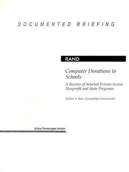 Computer Donations To Schools