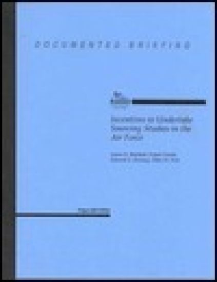 Incentives to Undertake Sourcing Studies in the Air Force