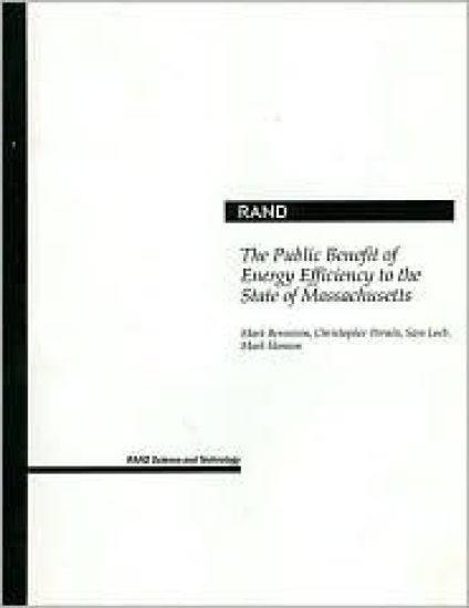 The Public Benefit of Energy Efficiency for Massachusetts