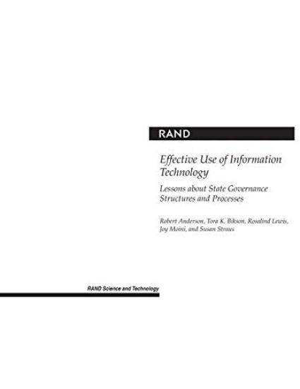 Effective Use of Information Technology