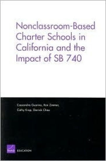 Nonclassroom-based Charter Schools in California and the Impact of SB 740
