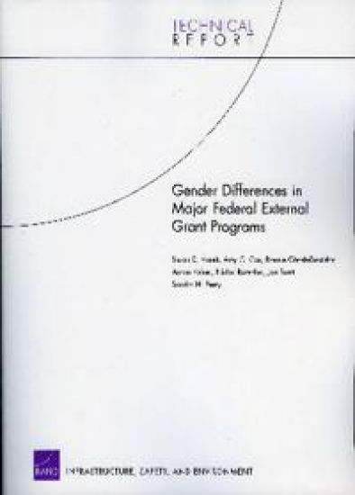 Gender Differences in Major Federal External Grant Programs