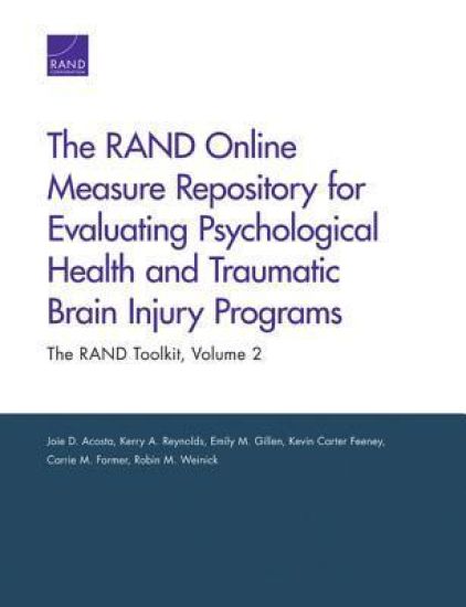 The Rand Online Measure Repository for Evaluating Psychological Health and Traumatic Brain Injury Programs