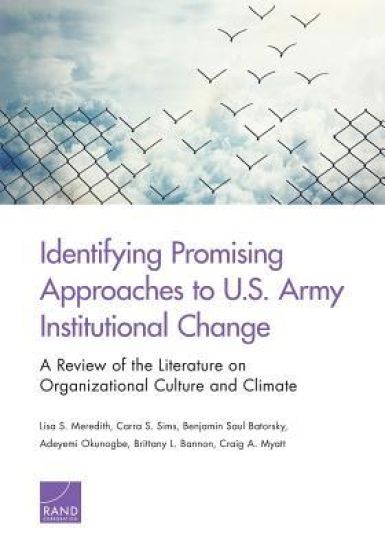 Identifying Promising Approaches to U.S. Army Institutional Change