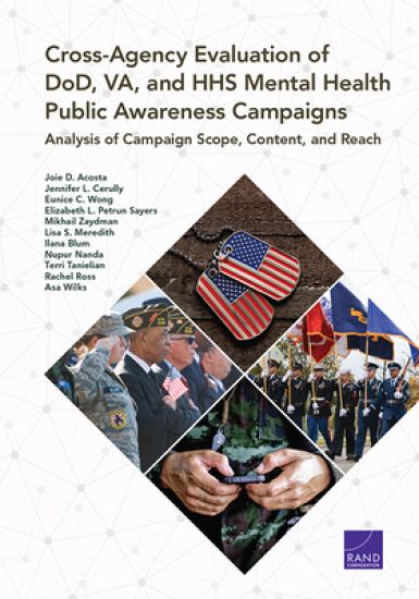 Cross-Agency Evaluation of DoD, VA, and HHS Mental Health Public Awareness Campaign