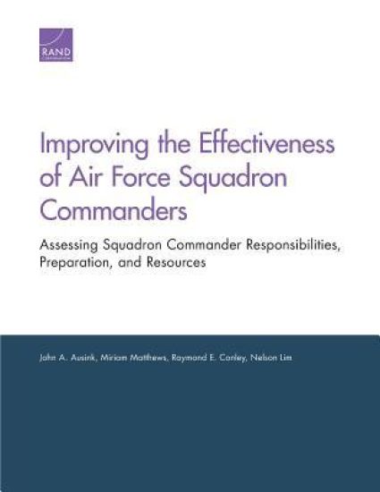Improving the Effectiveness of Air Force Squadron Commanders