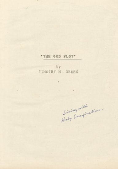 The God Plot: Living with Holy Imagination