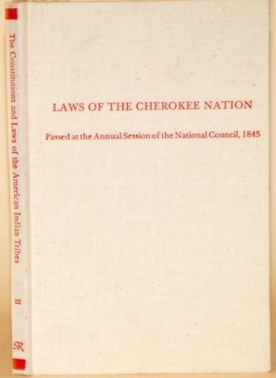 Laws of the Cherokee Nation