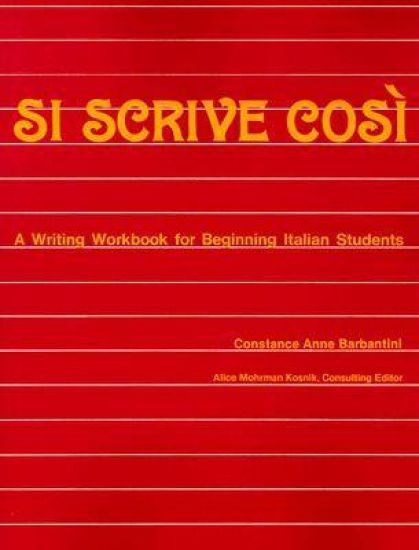 Si Scrive Cosi Workbook